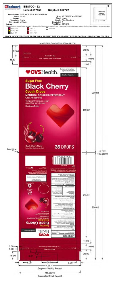 Cvs Sf Cherry Cough Drops 36ct (Cvs Sf Cherry 36ct 501971 5 18 2015)